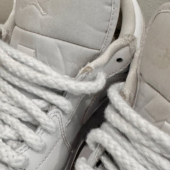 AIR JORDAN 1 LOW WHITE/WHITE-WHITE BLANC/BLANC/BLANC W - Picture 9 of 15